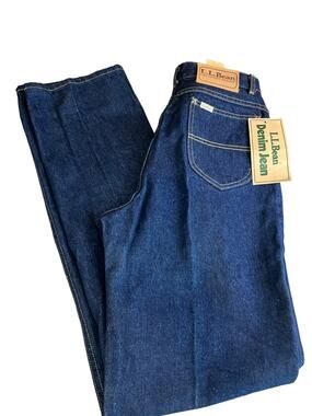LL Bean 80s high waisted straight leg mom jeans
